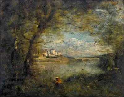 Qui a immortalisé ce "Souvenir du pont de Mantes" ?