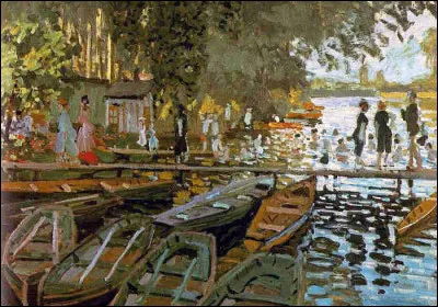 À qui doit-on la toile "Croissy, bain à la Grenouillère" ?