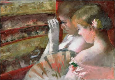 Qui a peint "Dans la loge" ?