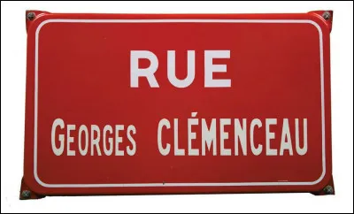 Combien y a-t-il de rues Georges Cl&eacute;menceau ?