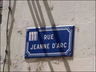 Combien y a-t-il de rues Jeanne d'Arc ?
