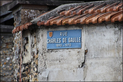Combien y a-t-il de rues Charles de Gaulle ?
