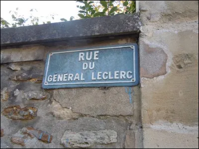 Combien y a-t-il de rues G&eacute;n&eacute;ral Leclerc ?