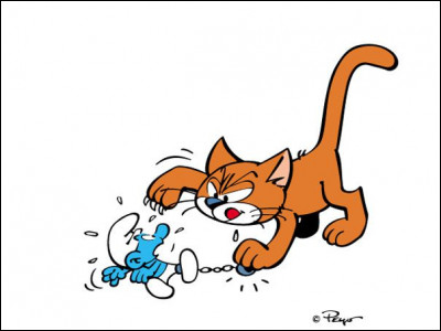 Comment se nomme le chat de Gargamel dans "Les Schtroumpfs" ?