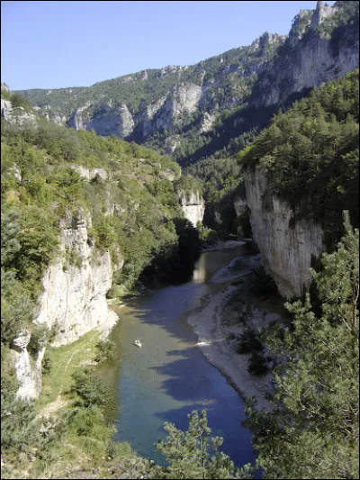 Partons maintenant à la découverte d'un affluent indirect de la Garonne. Je parle bien évidemment de la Jonte. Le canyon qu'elle a formé sépare le Causse Méjean du Causse noir. Cette rivière cévénole prend également sa source au mont Aigoual, à l'instar de l'Hérault. Très petit cours d'eau français qui mesure à peine...
Indice : le numéro de l'Isère.