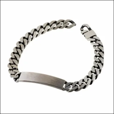 Comment appelle-t-on un bracelet form&eacute; d'une cha&icirc;ne &agrave; mailles aplaties et d'une plaque rigide ?