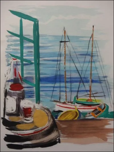 À qui doit-on cette lithographie représentant "Le Port de Cannes" ?