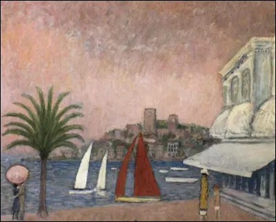 Qui est l'auteur de la peinture "Le Suquet vu du Palm Beach" ?