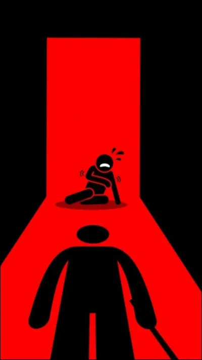 Le père de ton petit ami le frappe, que fais-tu ?