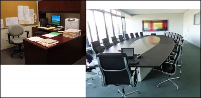 Dans le bureau, le père Noël reçoit tout type de courrier et mail, répond aux téléphones, gère son agenda...Quelle est la fonction de la seconde pièce ?