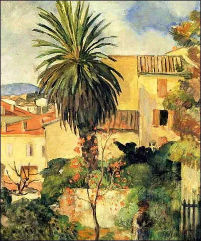 Qui est l'auteur de ce "Paysage de Saint-Tropez" ?