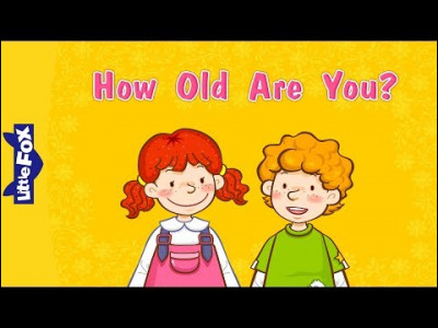À la question ''How old are you ?'', tu réponds :