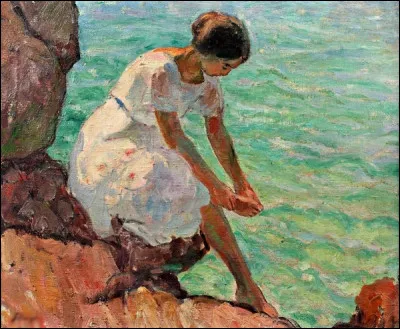 "Sur les rochers &agrave; Agay" est un tableau de quel peintre ?