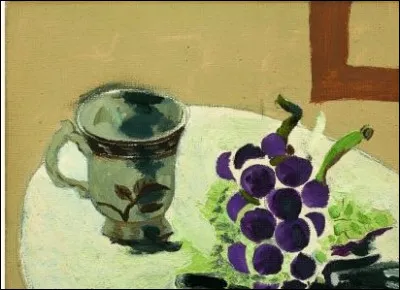 Qui a peint "Raisin et tasse" ?