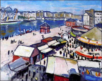 Qui a peint "Fête foraine au Havre" ?
