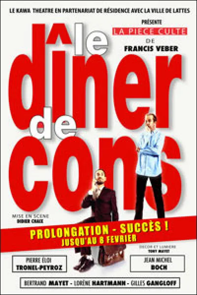 Con comme cons : dans le film de Francis Veber "Le Dîner de cons", qui jouait le rôle du contrôleur fiscal ?