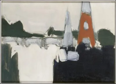 Et on termine avec cette lithographie de la tour Eiffel par :