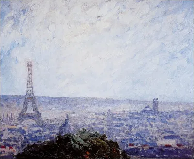 Qui a représentée ici, la tour Eiffel ?