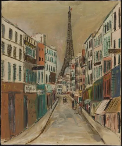 Qui a réalisé le tableau "Rue Saint Dominique et la tour Eiffel" ?
