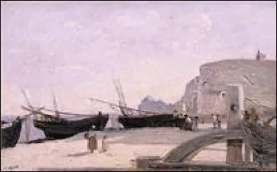 Qui a peint "La Plage, Étretat" ?