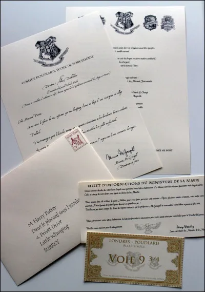 Tu as finalement ouvert la lettre. En la lisant, tu découvres que tu es un sorcier et qu'il faudra te rendre dans une école spécialisée appelée Poudlard.