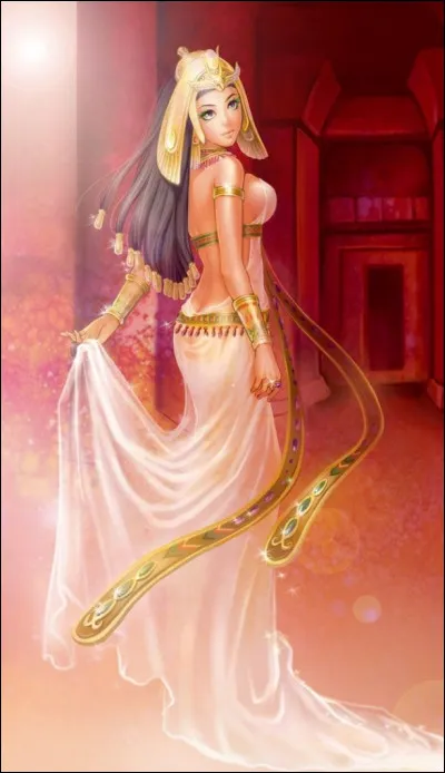 Mon premier n'est pas élevée.
Mon deuxième repose sur mon cou.
Mon tout combat le chaos.
Quelle est cette divinité ?