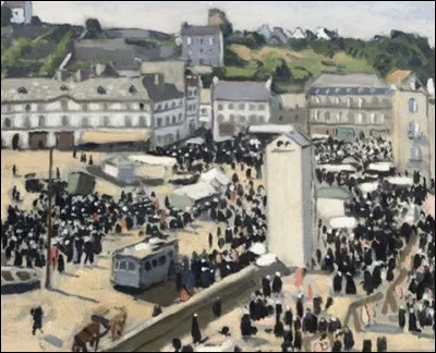 Qui a représenté "Le Marché à Audierne" ?