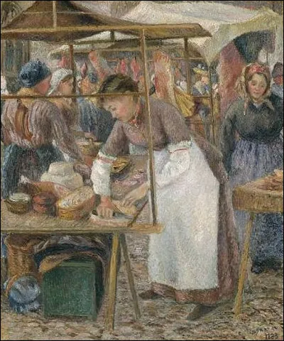 Qui a fait le portrait de "La Charcutière au marché de Pontoise" ?
