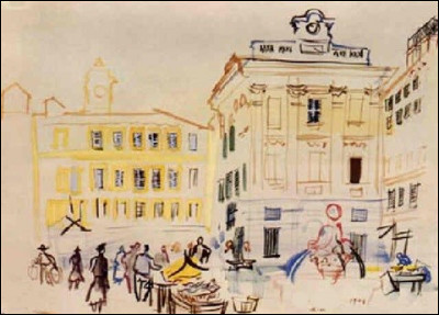 Qui a peint "Le Marché aux poissons à Nice" ?