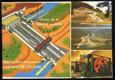 En quelle année le plan incliné de Saint-Louis-Arzviller a-t-il été mis en service ?