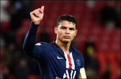 Thiago Silva fait partie de l'&eacute;quipe de l'Olympique Lyonnais en 2020.