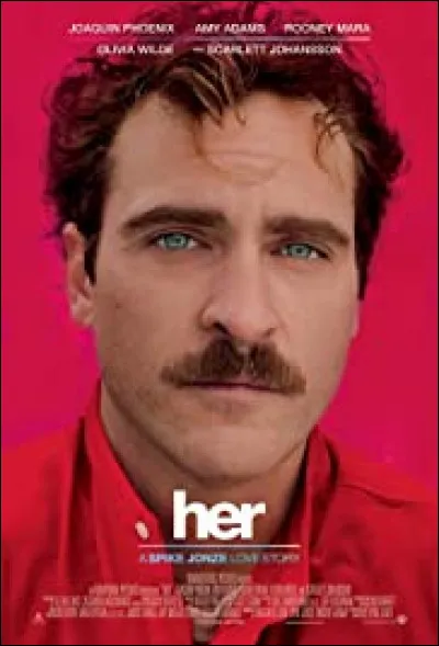 Quel est le nom du personnage qu'il interprète dans "Her" (2013) ?