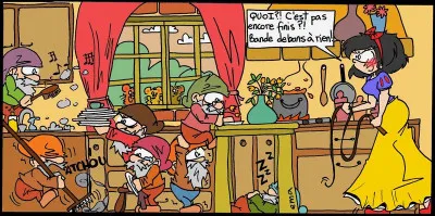 Suite au coronavirus, Blanche-Neige n'a plus que six nains, le septi&egrave;me est en quatorzaine !