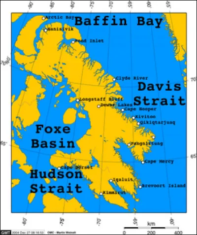 John Davis - Dans quels pays est situé le détroit de Davis, découvert par cet explorateur ?