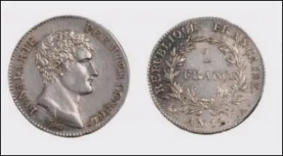 Puis, à partir de 1803, une nouvelle monnaie est distribuée : c'est le franc ...