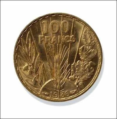 En 1928 arriva une monnaie qui était ronde : normal, me direz-vous, puisqu'il s'agissait du Franc ...