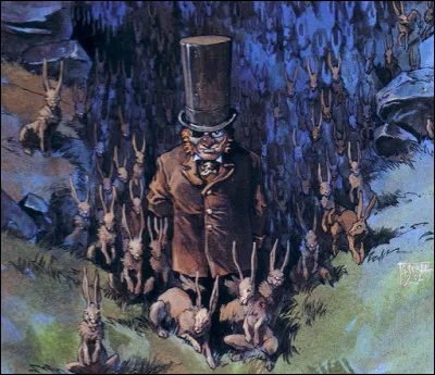 Comment se nomme cet homme de petite taille affublé d'un grand chapeau qui a la faculté de voir le monde des fées ?