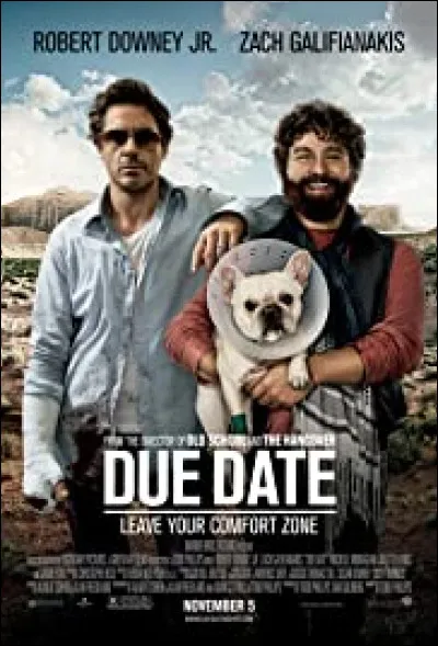 Quel est le nom du personnage qu'il interprète dans "Date Limite" (2010) (titre original : "Due Date") ?