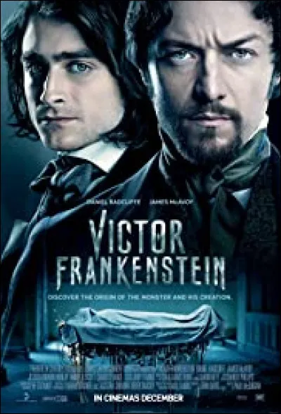 Quel est le nom du personnage qu'il interprète dans "Doctor Frankenstein" (2015) ?