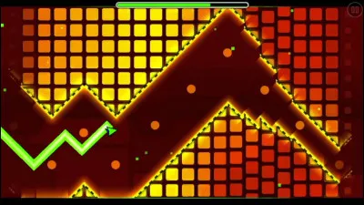 Dans Geometry Dash SubZero, la flèche est absente au niveau...