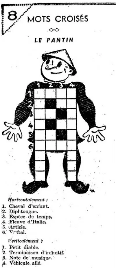 Qui est un auteur de grilles de mots croisés ?