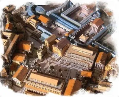 Ceci est une vue gnrale d'un lieu important  Rome