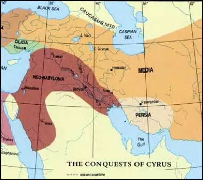En -550, quel roi perse prend le pouvoir sur les Mèdes et fonde le 1er Empire perse ?
