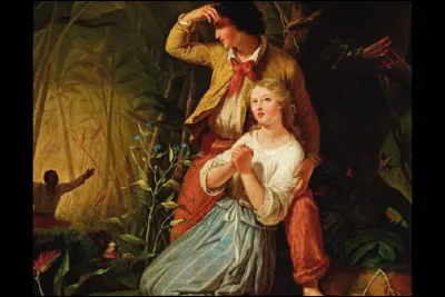 Que raconte l'histoire du roman ''Paul et Virginie'' de Bernardin de Saint Pierre, publié en 1789 ?