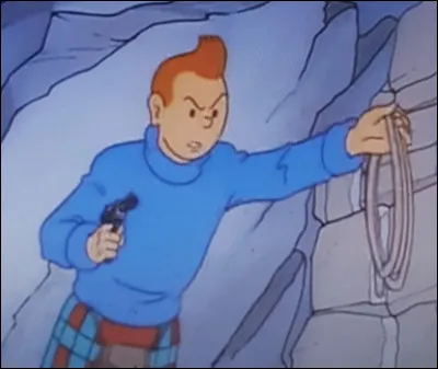 Lorsque Tintin retrouve ces 2 bandits il attrape un pistolet,
mais quel défaut a-t-il  ?