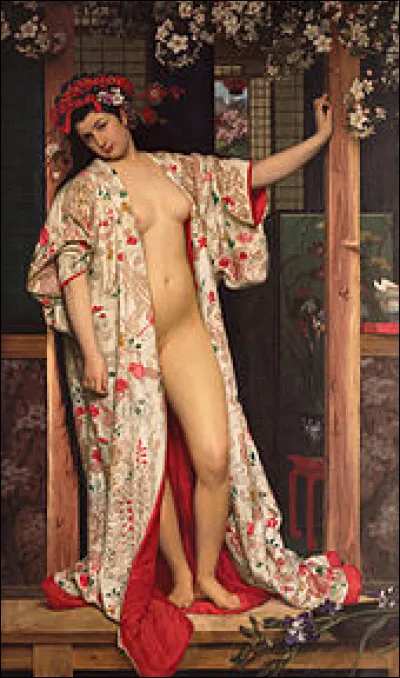 Il explore le « japonisme », qu'il est le premier en Europe à prendre pour sujet en peinture. "La Japonaise au bain" a été réalisée en 1864 par :