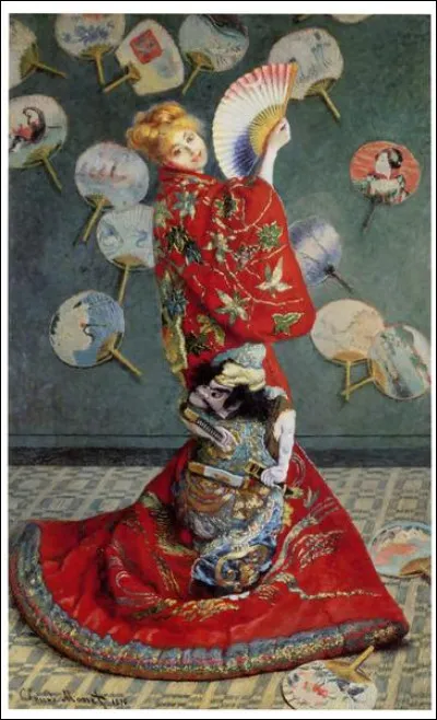 Sa collection d'estampes japonaises comptait pas moins de 350 oeuvres. C'est Camille Doncieux, son épouse, qui pose ici pour La Japonaise. Qui est l'artiste ?