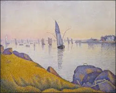 "Concarneau, calme du soir" c'est un post-impressionniste qui a composé cette marine.