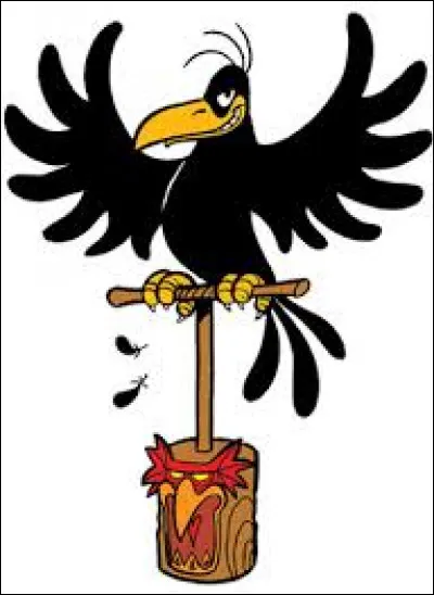 Comment s'appelle le corbeau de Miss Tick ?