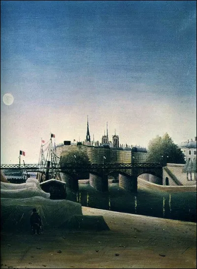 Qui a représenté "LÎle Saint-Louis, vue du pont Saint Nicolas" ?